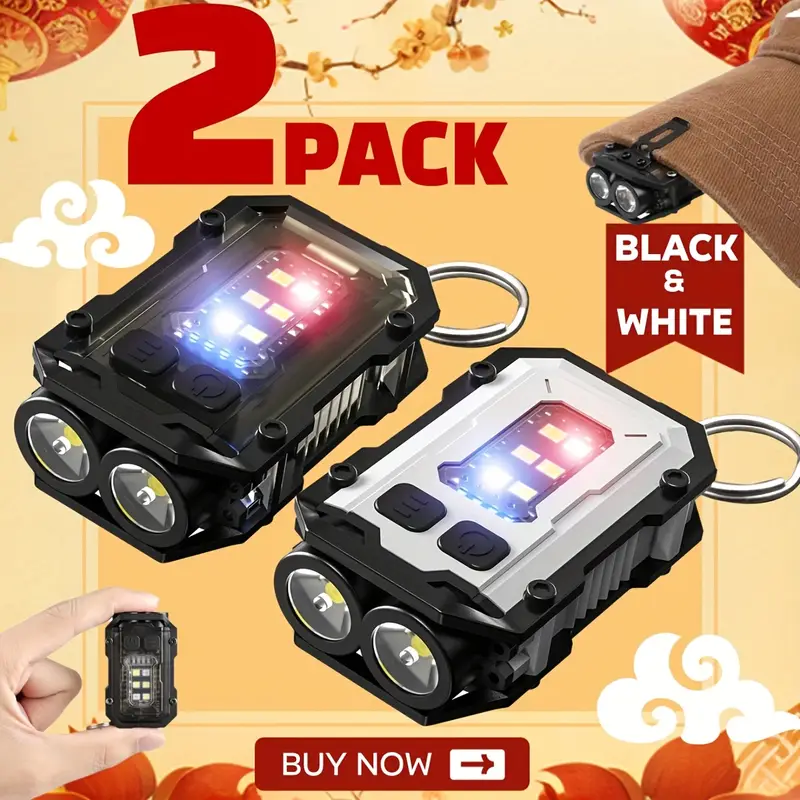 Fishing Light - Linterna con Clip recargable Mini EDC