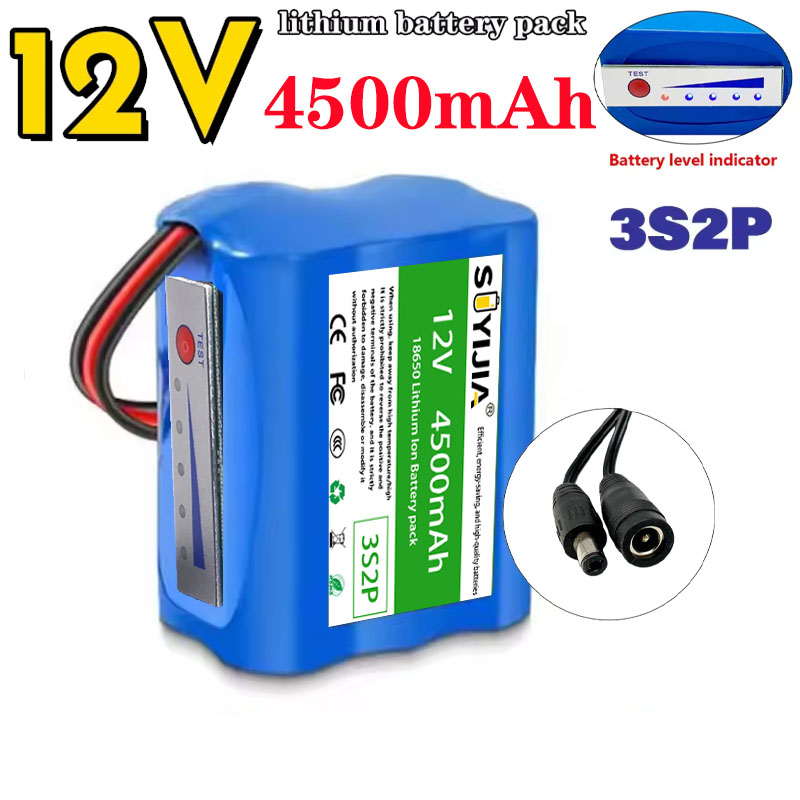 Fish Finder Portable - Batería de Litio 18650 3s2p 12v