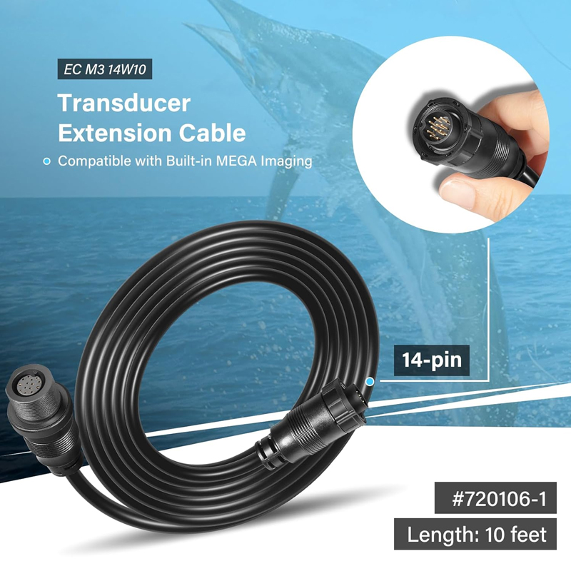 Fish Finder - Cable de Extensión para Transductor de