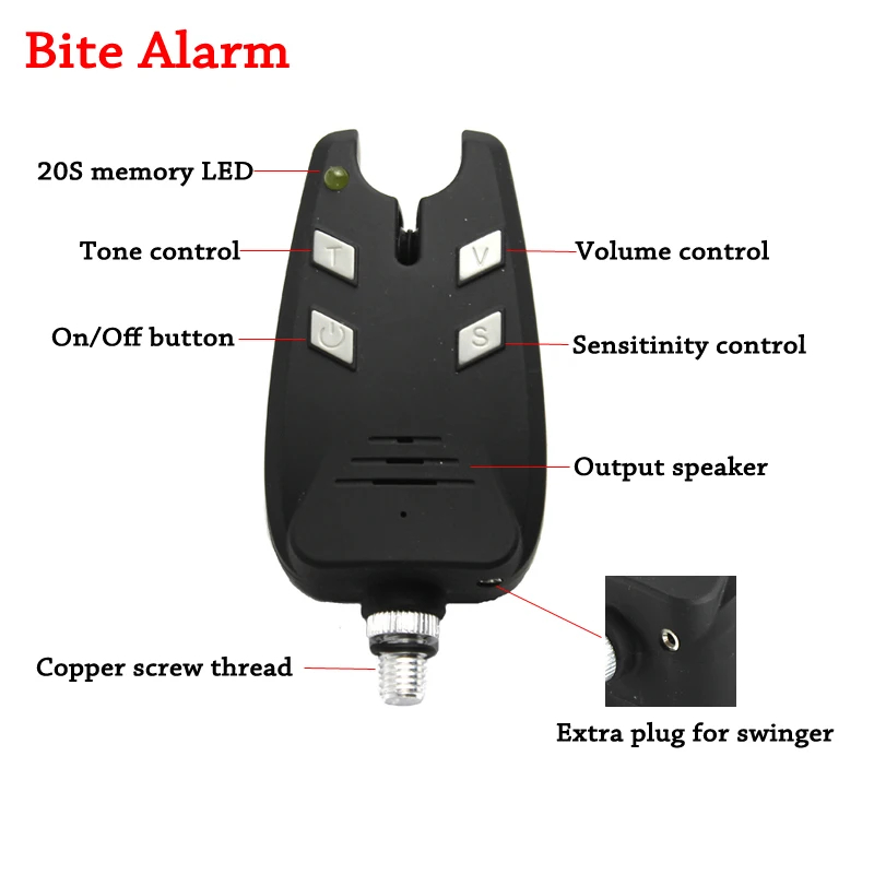 JSFUN-alarma de pesca de carpa - Bite Indicator reseña y precio