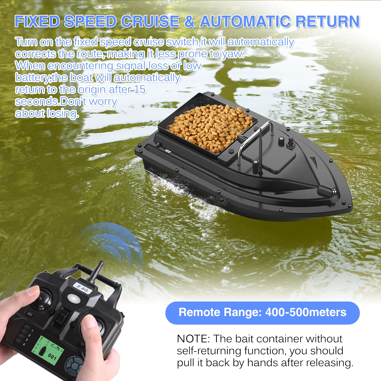 Barco Cebador de Pesca D16E GP - Fishing Gps reseña y precio