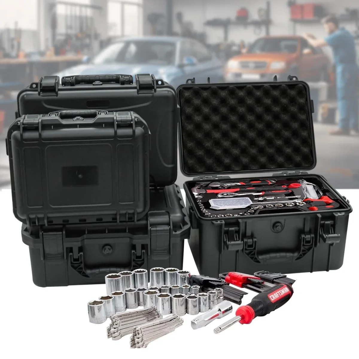1 caja de herramientas portáti - Fish Finder Case reseña y precio